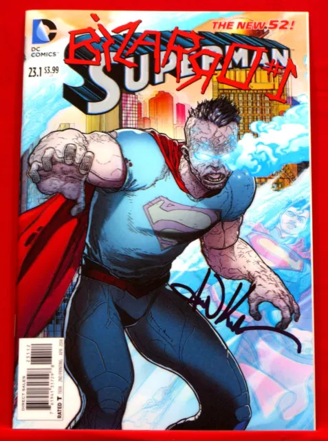 Superman #23.1 Bizarro #1 The New 52 Motion 3D Variant Signed Artist Aaron Kuder