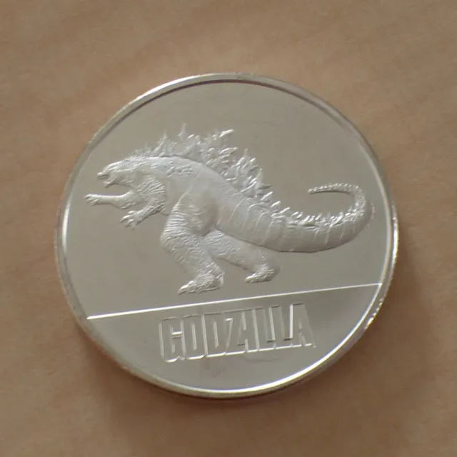 Niue 2$ Godzilla 2021 silver 99.9% 1 oz silver coin (within a zip)