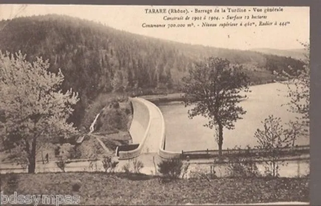 Cpa 69.Tarare. Le Barrage De La Turdine. Ecrite En 1913 .Be