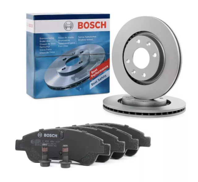 Bosch Front Brake Kit 266mm fits Citroen C2 JM 1.6 1.6 VTS