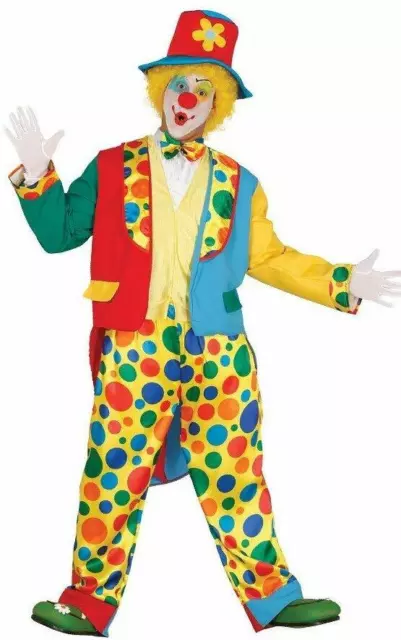 Guirca Costume da Pagliaccio Clown Uomo Travestimenti Vestito Carnevale Uomo