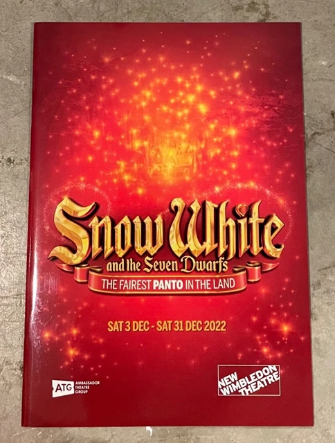 NEW WIMBLEDON THEATRE Pantomime Programme - Snow White 2022 £10.00 ...