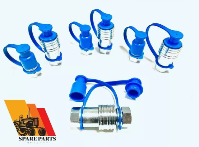 Hydraulik Kupplung Muffe 1/2 "NPT, Poppet Pioneer Style 4 Sets