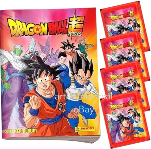 50 packs + softcover ALBUM 🔥 Dragon Ball Super PANINI  Stickers Collection 2020