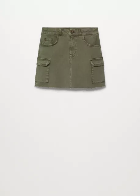 BNWT Mango Girls Pocket cotton-blend skirt UK Size Age 14yrs (M) RRP: £22.99