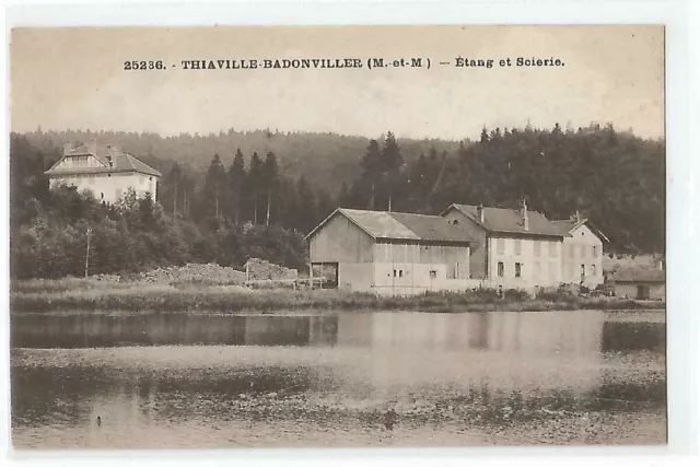 54 Thiaville Badonviller Etang Et Sawmill