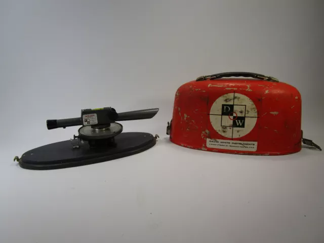 Vintage David White Meridian Model 8090 Transit Level with Case Surveying Tool