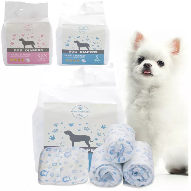 Disposable Dog Nappies Leak Proof Puppy Wrap Dog Sanitary Diaper Male/Female