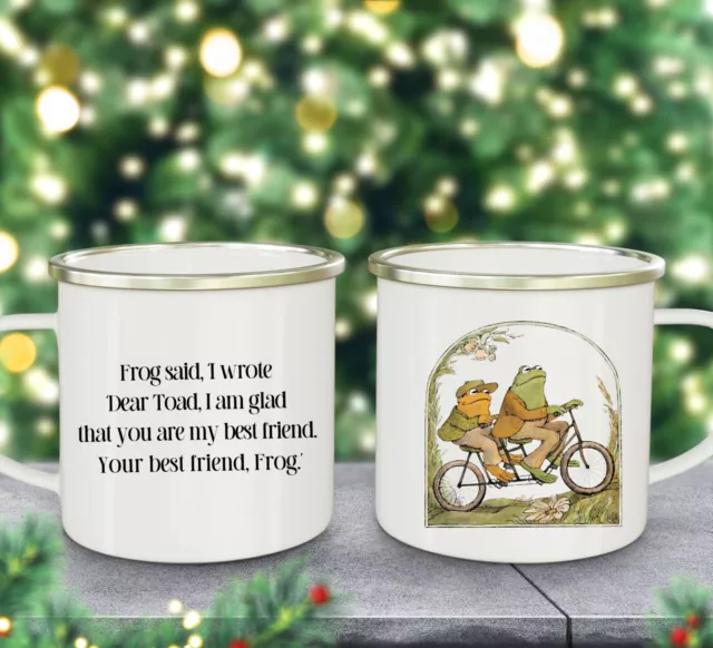 Frog And Toad Camping Mug, Vintage Classic Book Coffee Cup, Frog and Toad Cup