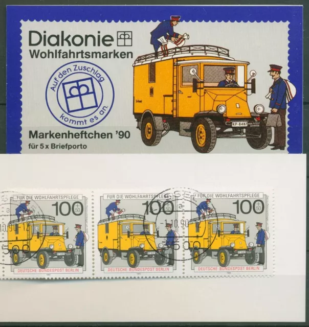 Berlin Diakonie 1990 Postboten Markenheftchen (878) MH 6 gestempelt (C60276)