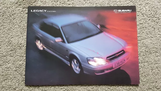 Subaru Legacy Saloon Sales Brochure 1999 2000