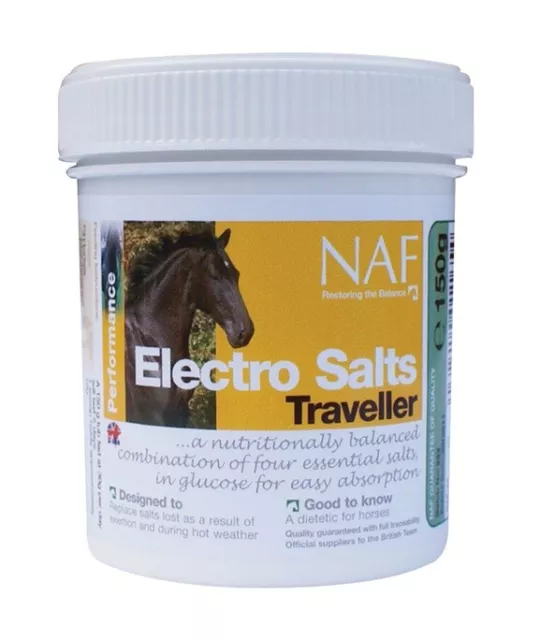 NAF ELECTRO SALTS TRAVELLER 150G horse electrolyte loss performance sweat summer