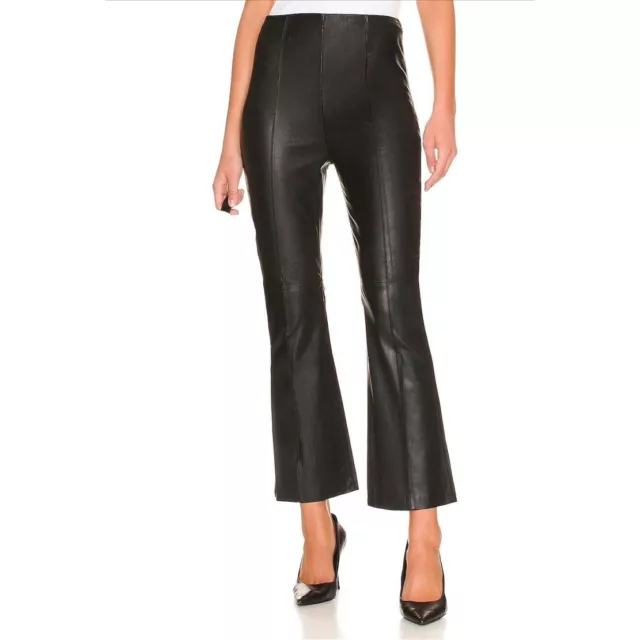 Women's Sheepskin Leather Designer Pant Slim Fit Black Best Stylish Outwear Pant