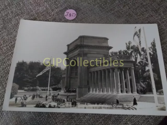 PBQD Train or Station Postcard Railroad RR BAND STAND GOLDEN GATE PARK