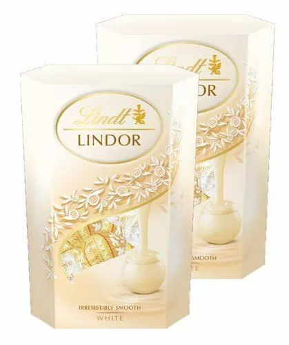 Lindt Lindor White Chocolate Truffle Cornet Box (2 X 200G)