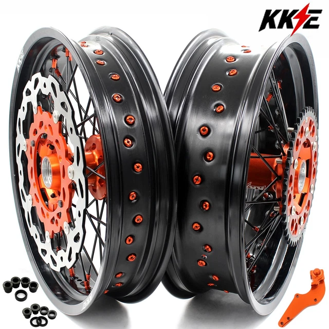 KKE 17& SUPERMOTO Motard Wheels Rims for KTM 125530 XC SX EXC XCW 2003