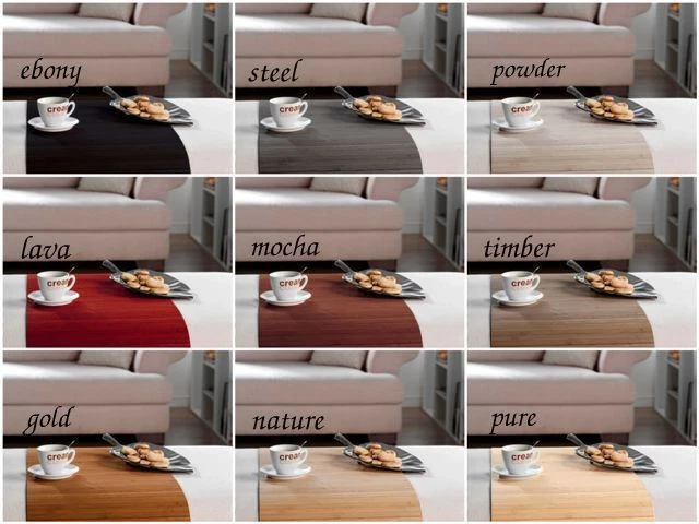 DE-COmmerce® Bambus Couchtablett - Flexibles Sofatablett Mit Getränkehalter Für Die Armlehne