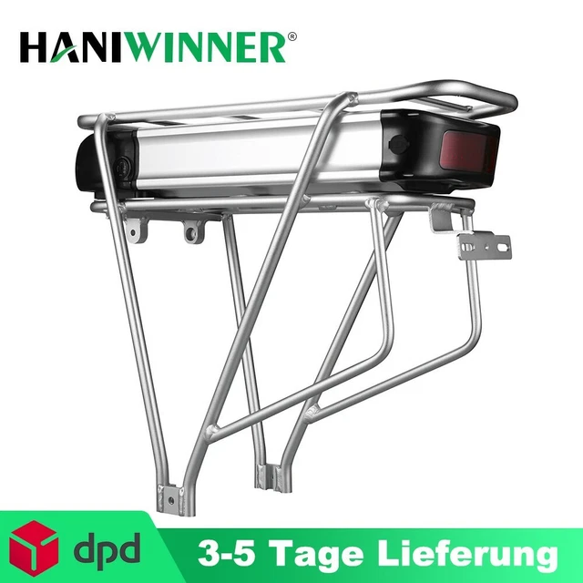 36V 13.4Ah Porte-bagages eBike Batterie pour Aktishop Tiefeinsteiger