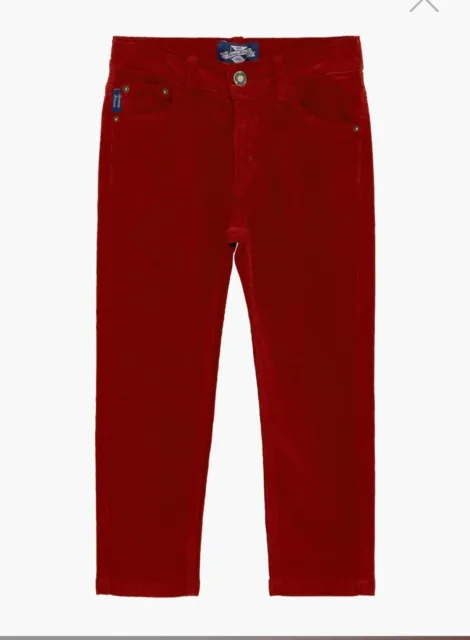 BNWT Thomas Brown Jake Jeans Boys Size 6/7 Years Deep Red