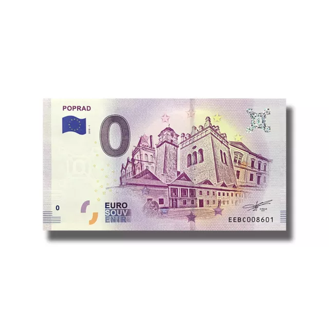 2018-1 Slovakia EEBC Poprad Euro Billet Souvenir Euro Banknote Schein