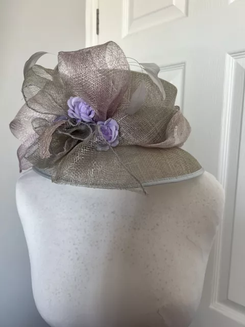 Ladies Formal Occasion Hat - Wedding/Races - Purple / Lilac, frances heeley Vgc