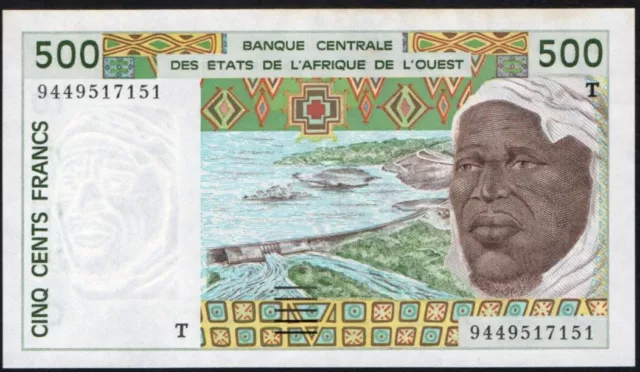 West African states Togo 500 Francs 1994, P-810Td Uncirculated Note Unc