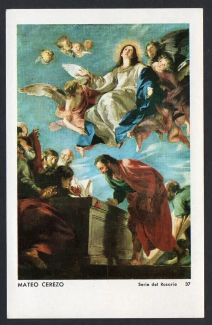 Antico Santino Madonna de la Asuncion image pieuse santini holy card