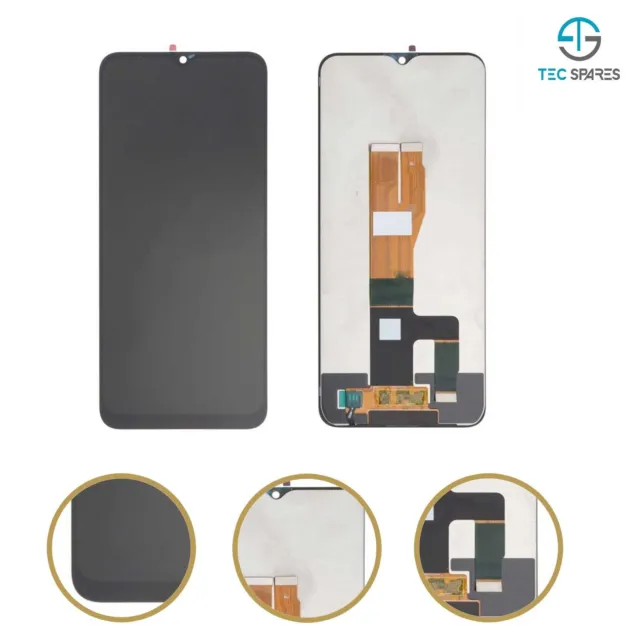 For OPPO Realme C33 RMX3624, 6.5" LCD Display Touch Screen Digitizer Replacement