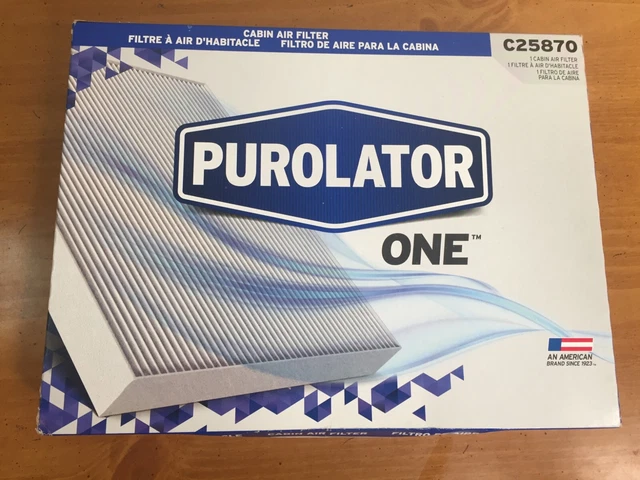 PurolatorONE C25870 Cabin Air Filter for Chrysler Caravans & Infiniti M35 - NOB