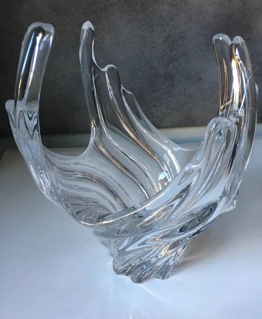 Vase Art Verrier En Cristal – Pièce élégante En Bon état