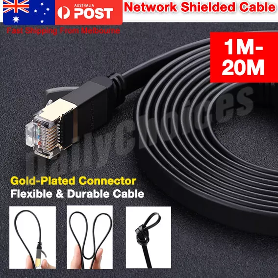 1m 2m 3m 5m 10m 15m 20m Ethernet Network Lan Cable CAT 6 CAT 7 1000Mbps RJ45