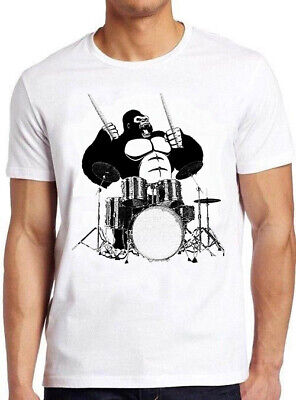 Gorilla Drummer Drum Drumming Monster Cult Music Gift Tee T Shirt M715
