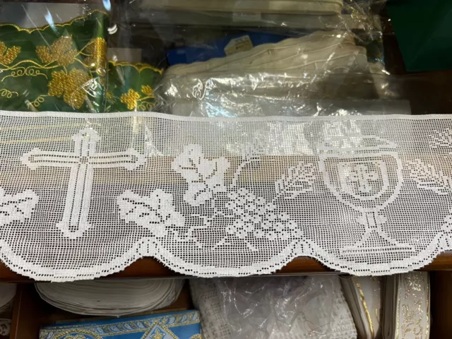 BORDO PER TOVAGLIA DA ALTARE PER S. MESSA - Made in Italy - SACERDOTE