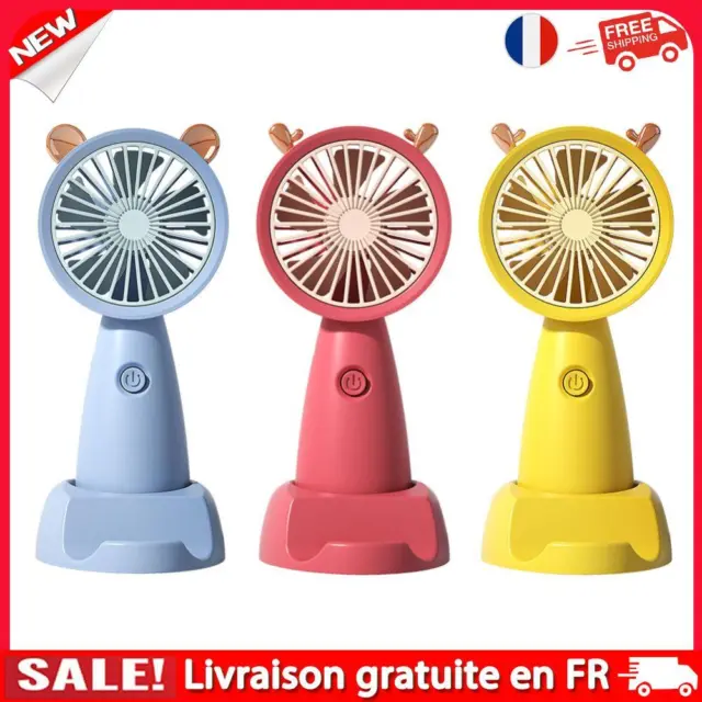 Mini Portable Fan Cute USB Rechargeable Pocket Handheld Cooling Fan Mute 3 Mode