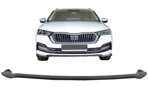 Labbro spoiler paraurti anteriore per Skoda Octavia MK4 2020+ nero-mostra il tit