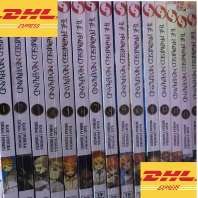 THE PROMISED NEVERLAND Kaiu Shirai Manga Volume 1-15 English Comic DHL  Version