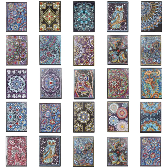 DIY Mandala Special Shaped Diamond Painting Notebook 60 Sheets A5 Notebook Decoration