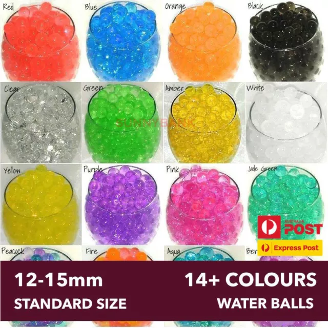 Water Seeds Balls Crystal Soil Jelly Gel Beads For Vase Home Wedding 12-15mm