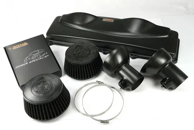 ARMA Hyper-Flow Matt-Carbon Air-Intake-System, Airbox, Sportluftfilter-Set / Kit