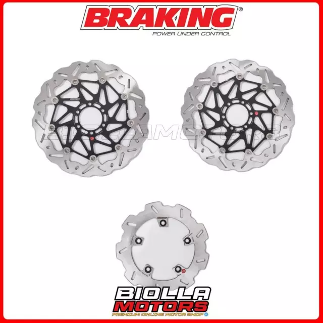 Kit Dischi Freno Braking Aprilia Sl 1000 Falco 1000 2001 - Anteriore + Posterior