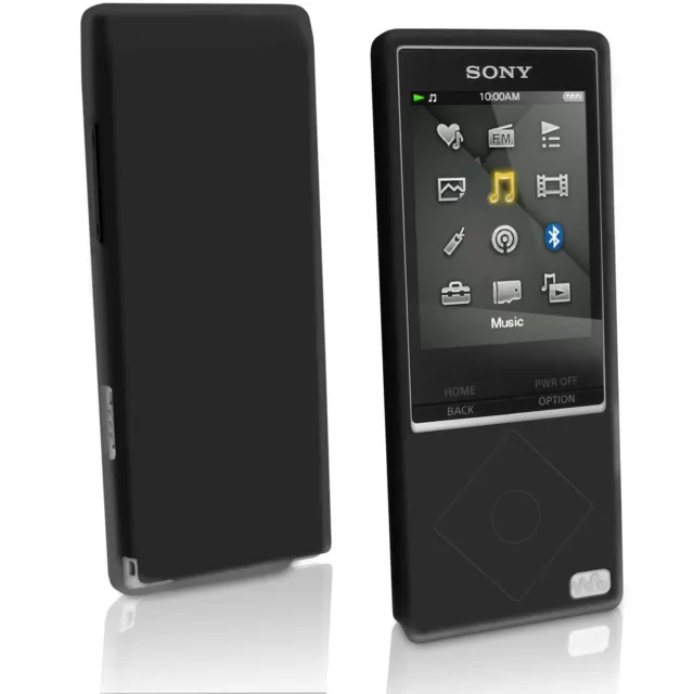 Silicone Gel Skin Case for Sony Walkman NWZ-A15 A17 Rubber Cover + Screen Prot 2