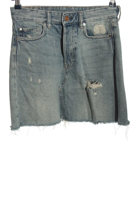 & DENIM Gonna di jeans Donna Taglia IT 40 blu stile casual