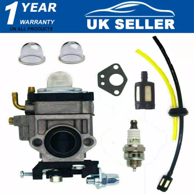 Carburetor Kit For Brushcutter 43cc 52cc 49cc Strimmer Cutter Chainsaw 15mm UK