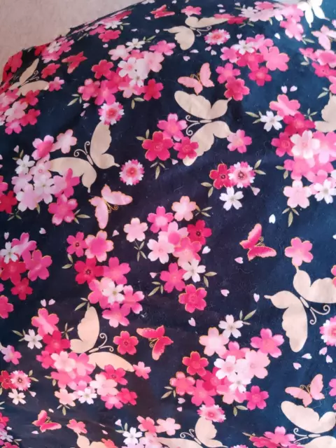 Bebe chic 100% cotton breast feeding cover up pink flowers and butterfly pattern 3