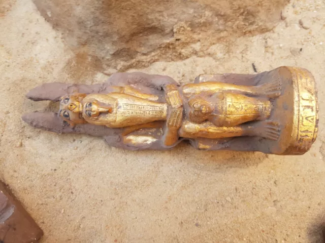 Rare Antique Ancient Egyptian Statue God Anubis Ushabti Canopic Jar dead 2480 BC