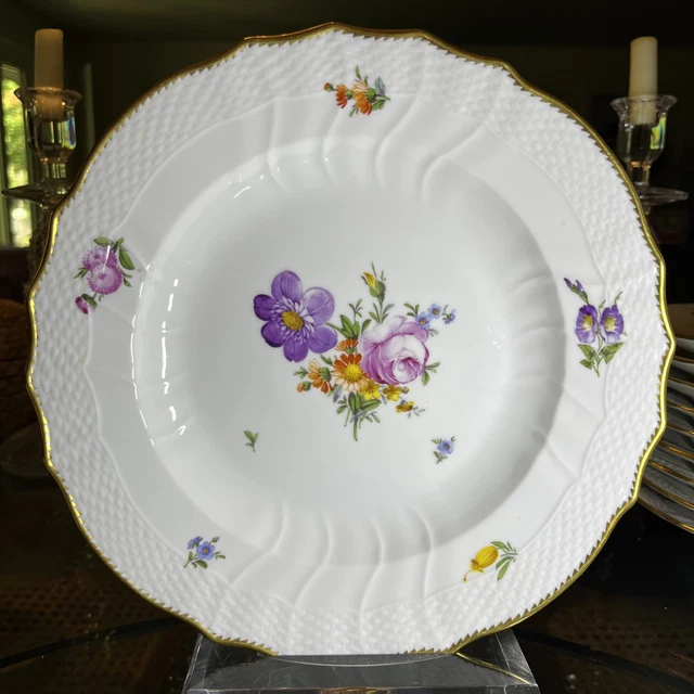 Lot De 6 Assiettes Plates Duralex – Porcelaine De Saxe Vintage GDR Colditz