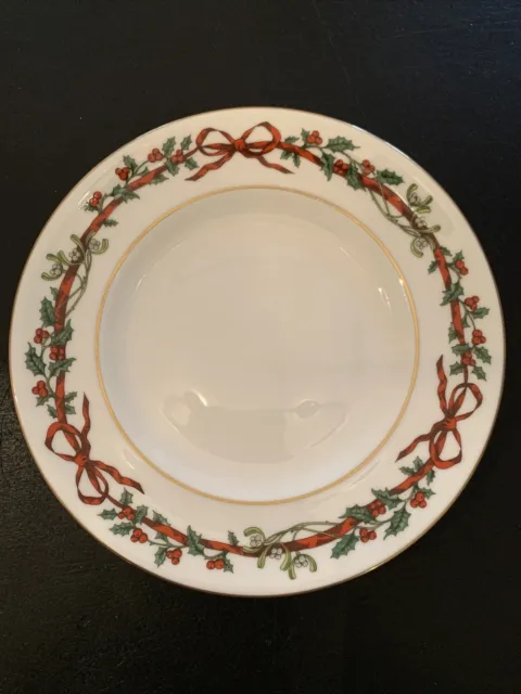 Royal  Worcester Holly Ribbons Salad Plate