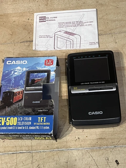 CASIO EV-500 2.5 Inch Lcd Colour TV Hand Held Probable Retro