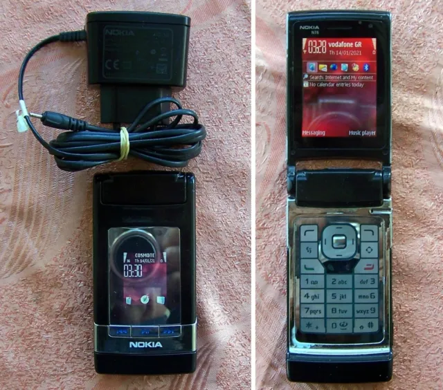 Original Nokia N71-1 Flip mobile phone Made in Finland -ΝΟ V70 V80 n90 n mirror-