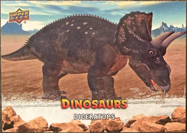 Upper Deck Dinosaurs Trading Card - #19 Diceratops